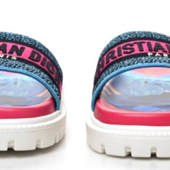 Christian Dior Dway D-Flower Pop Em Slide Sandals SIZE 37.5 (7.5 US) - Picture 4 of 7